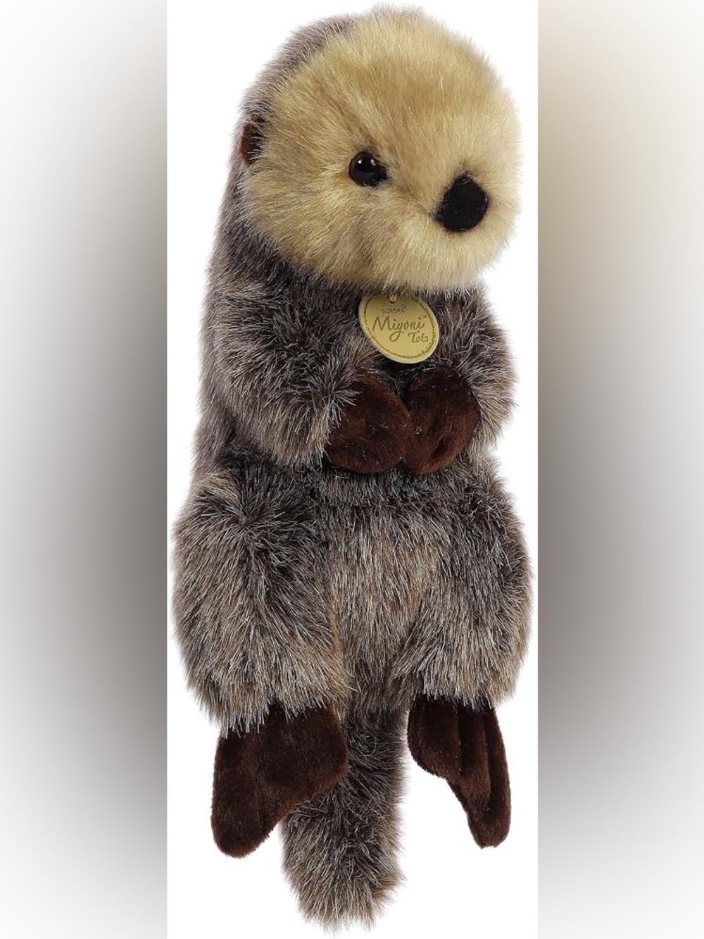 Aurora Medium Baby Sea Otter Miyoni Tots Adorable Stuffed Animal Brown